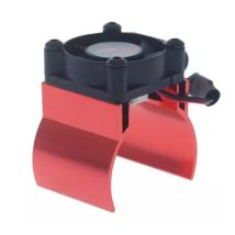 Dissipateur thermique en aluminium rouge avec ventilateur type 540 - - Breizh Modelisme