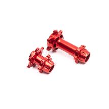 Jeu de moyeux en aluminium rouge Promote-MX - LOS362000 - - Breizh Modelisme