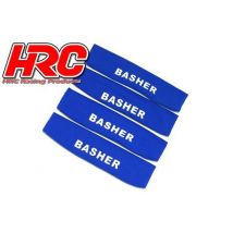Chaussettes d'amortisseur 80x20x25mm bleu (4 pcs) - HRC28051BL - - Breizh Modelisme