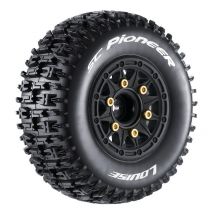 2 Pneus et roues SC-PIONEER Soft (Hex amovible 4pcs) - LT3148SB - - Breizh Modelisme