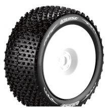 2 Pneus/jantes Louise Truggy 1/8 Avant/arrière - 3134SW - - Breizh Modelisme