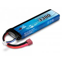 Batterie Lipo 2S 7,4V 3300mAh 25C Dean - - Breizh Modelisme