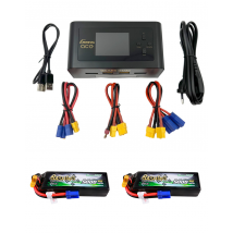 Combo 6S chargeur duo + 2 batteries 3S 11,1v Gens Ace - - Breizh Modelisme