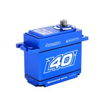 Servo crawler 1/10 étanche PowerHD 40KG WP HV titane HD-WH-40KG - - Breizh Modelisme