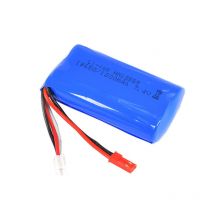 Batterie Li-ion 1200mAh 7.4V (prise JST Rouge) pour Engins Huina - - Breizh Modelisme