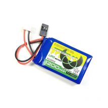 Batterie LiPo 2S 7.4V 1200mAh TX prise JR/Futaba - - Breizh Modelisme