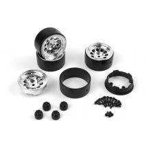 Jante à anneau de verrouillage CS-10 1,2 po (chromée/4 pièces) - - Breizh Modelisme