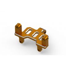 Support de servo de direction en aluminium (orange) HP161156 - - Breizh Modelisme