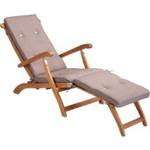 Detex Garden Cushion Lounger Breathable Cushion - Cream Melange