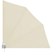 Deuba Paravent de balcon - Pliant 140x140cm résistant aux intempéries - Beige