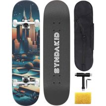 SYNDAKID® Skateboard - avec accessoires - 8" - Bois d'érable - ABEC-7 - Garçons - Filles - Enfants - Adultes - Enfant
