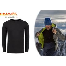 Sous-vêtements thermiques homme - Chemise thermique homme - Noir - XL - Vêtements thermiques homme - Chemise thermique homme manches longues