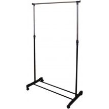 Porte vêtements - Westerhold - Portant à roulettes - Réglable - 80x43x90 - 165cm