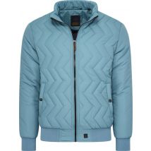 Mario Russo Aviation Jacket - Veste Homme - Veste d'hiver Homme - Déperlante - Stone Blue - L