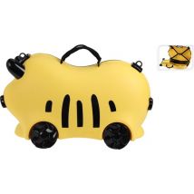 Relaxwonen - Valise enfant - Jaune - A roulettes - Extra robuste - maximum 50kg