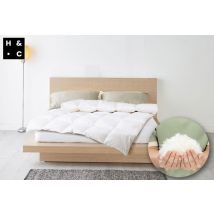 Couette de luxe en duvet de canard H&C pour toute l'année - 155 x 220 cm
