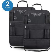Tenify Premium Luxury & Sturdy Car Organiser with Tablet Holder - Set of 2 - Extra Storage - Protector - Car Seat - Accessories