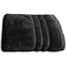 Serviette de bain Nautica, 100% coton de qualité supérieure, 500 GSM, 50x100, confortable, doux et durable-Anthracite