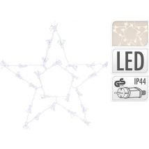 Étoile de Noël 250 LED - 60cm - Blanc chaud