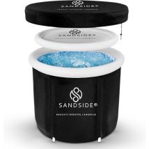 Sandside Ice Bath XL 2024 - Bain pliant - Bain de glace - Bain de siège pour adultes - Seau de bain - Bain pliant - Wim Hof