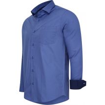 Cappuccino Italia - Chemise homme Uni - Bleu - Taille L
