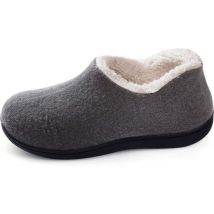 Chaussons Dames - Chaussons - Taille 40/41 - Gris - Antidérapant - Comfeet