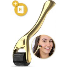 Nuvance - Dermaroller - 540 micro-aiguilles de 0.5mm - eBook inclus - Derma Roller pour le soin de la peau - Roller à barbe pour la croissance des cheveux - Emballage stérile