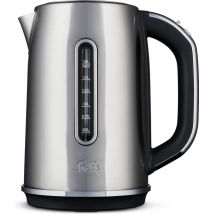 Solis Flexi Temp Kettle Bouilloire avec contrôle de la température - Température de 40 à 100°C - Filtre à calcaire intégré - Théière - Argent