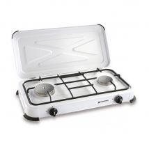 Kemper | Camping Gas Stove 2-burner / Réchaud à gaz portable - Régulateur de pression de gaz inclus - 2600W