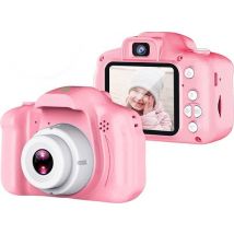 AyeKids Kids Camera 2 in 1 - Caméra avant et arrière - Incl. 32GB SD - Caméra pour enfants - Rose