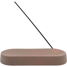 A Sunny Day - Porte-encens ovale - 22 x 9 x 3 cm - avec céramique résistante à la chaleur, design stable et surface lisse - pour la méditation et le salon - céramique brune