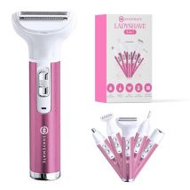 Rasoir MM Brands 5 in 1 Rasoir pour femmes - Tondeuse Femme - Épilateur - Rose