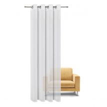 Gerster Rideau suspendu - 140x235 cm - Crêpe blanc transparent - 100% Polyester