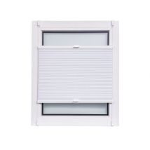 Store plissé - transparent/blanc - Polyester