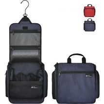 Trousse de toilette suspendue D&D - Organisateur de voyage design pour le maquillage et les articles de toilette pour hommes et femmes - Pochette suspendue pour cosmétiques et articles de toilette avec crochet pivotant en métal