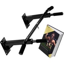 Zoluko Professional Pull Up Bar Wall Mount - 150kg Load Capacity - Incl. E-book - Easy Mounting - Pull Up Bar Fitness - Pull Up Station for Home Sports - Chin Up Bar - Black