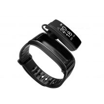 Y3 Bluetooth Smartwatch Couleur Ecouteur Talk Smart Band Moniteur de fréquence cardiaque Passomètre Sports Fitness Tracker Noir