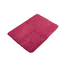 Ziczac Tapis de bain - Antidérapant - 60x120cm - Rouge