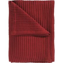 Heckettlane Couvre-lit gaufré - Couvre-lit 2 personnes - Couverture gaufrée - 240x260 - Rouge