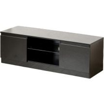 Meuble TV buffet - Meuble TV - largeur 120 cm - noir