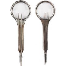 Velleman Loupe à bijoux/loupe de lecture, avec pincettes, grossissement 6x, format de poche