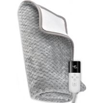 Couverture électrique KRAFT - Sous-couverture lavable en machine - 150 x 80 cm - Gris