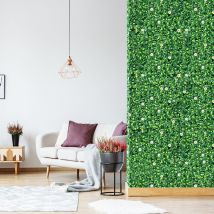 Plante artificielle Coast haie murale Lierre feuilles intimité crépuscule haie plantes protection contre le vent haie verte 50 x 50 cm