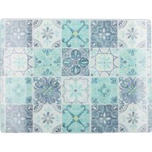 Protecteur de plan de travail Creative Tops Carrelage 40 X 30 cm Verre Vert