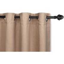 Lifa-Living - rideaux - occultant - polyester - taupe - 150 x 260 cm - 8 anneaux de suspension