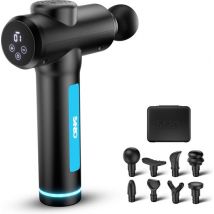 Sanbo Massage Gun - Génération 4 - Avec 8 accessoires et 30 étapes - En collaboration avec les physiothérapeutes - Professionnel - Appareil de massage sportif et de relaxation - Pistolet de massage