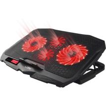 LURK® Support pour ordinateur portable - Support pour ordinateur portable - 4 ventilateurs - Coolpad - Jusqu'à 17 pouces - Réglable de manière ergonomique