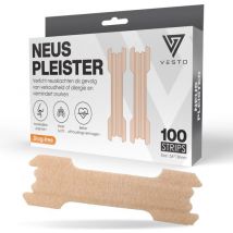 Vesto® 100 Pieces Anti Snore Plasters - Bandelettes nasales - Ronflement - Écarteur nasal - Produits pour un meilleur sommeil - Plâtres nasaux pour la nuit