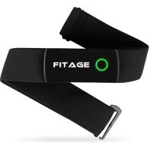 Cardiofréquencemètre - FITAGE - Oxymètre de pouls - Bandeau cardiofréquencemètre avec Bluetooth et capteur ANT+ - Noir