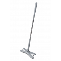 UltraClean Microfibre Mop - Mop rotatif à 360° - Système d'essorage facile - Gris - 107 cm